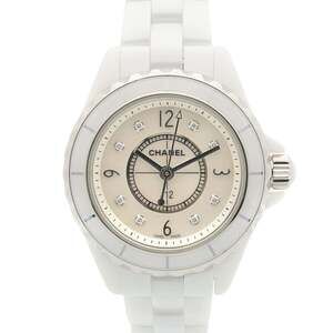 Chanel J12 29mm 8-Diamond Watch, Ceramic, Diamond, Ladies, White/White Shell,...